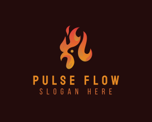 Flame Chicken Grill logo design