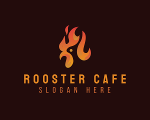 Flame Chicken Grill logo design