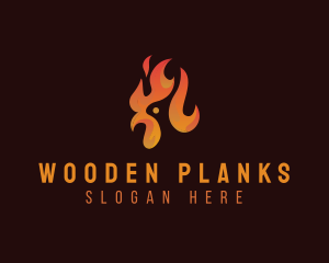 Flame Chicken Grill logo design