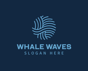 Circle Water Wave logo design