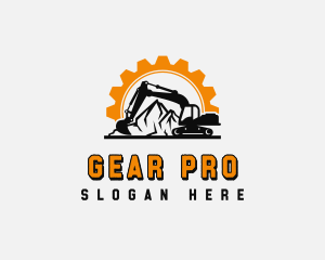 Gear - Gear Construction Mining logo design