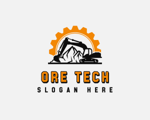 Mining - Gear Construction Mining logo design