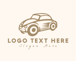 Classical - Old Small Beetle Car logo design