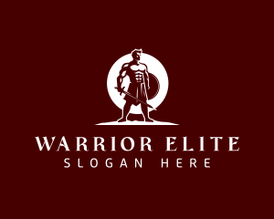 Elite Warrior Gladiator logo design