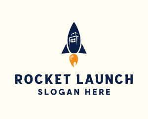 Rocket - Rocket Building Tower logo design