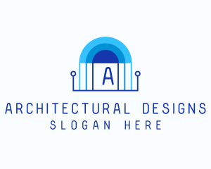 Arch - Arch Digital Circuit logo design