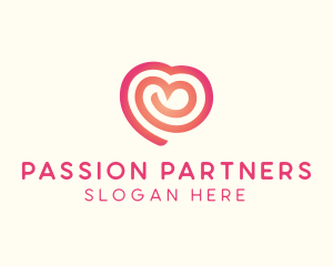 Heart Spiral Foundation logo design