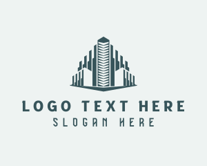 Residential - Metropolis Building Tower logo design