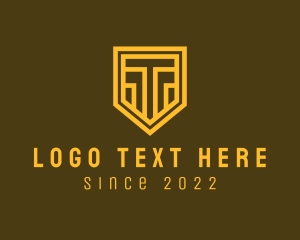 Concrete - Column Insurance Shield logo design