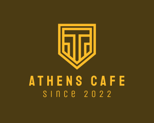 Athens - Column Insurance Shield logo design