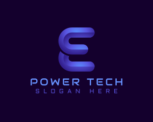 Company - Business Tech Letter E logo design