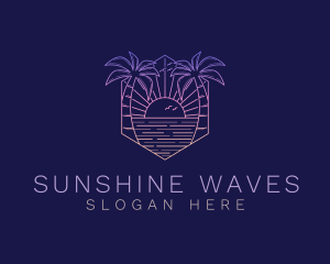 Summer - Summer Sunset Beach logo design