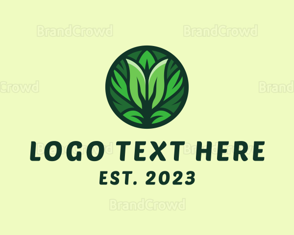 Herbal Leaf Pattern Logo