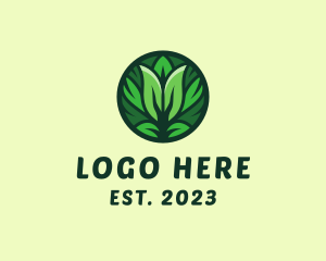 Eco Friendly - Herbal Leaf Pattern logo design