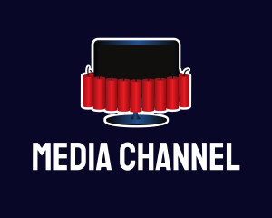 Channel - Dynamite Monitor TV logo design