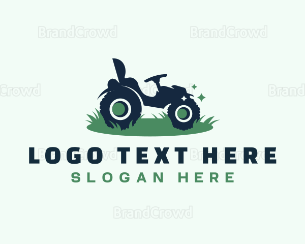 Lawn Mower Yard Equipment Logo