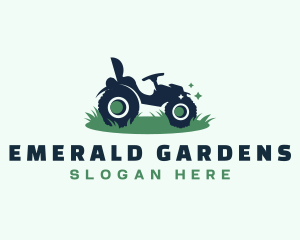 Lawn Mower Yard Equipment logo design