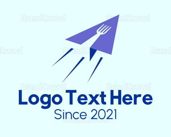 Paper Plane Fork Logo