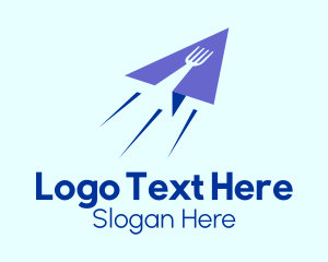 Paper Plane Fork Logo