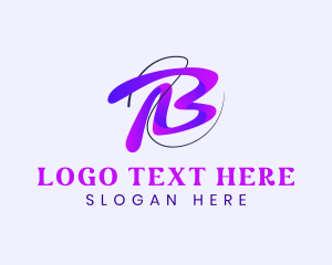 Letter B - Creative Calligraphy Beauty logo design