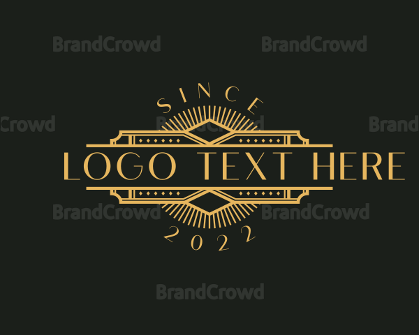 Stylish Luxury Art Deco Logo