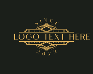 Stylish Luxury Art Deco logo design