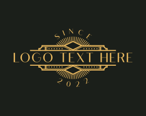 Stylish Luxury Art Deco logo design