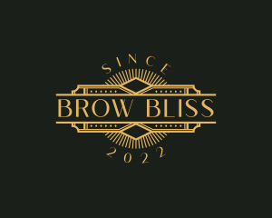 Stylish Luxury Art Deco logo design