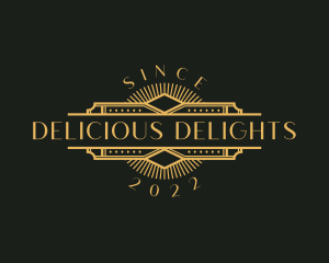 Stylish Luxury Art Deco logo design