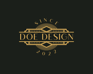 Stylish Luxury Art Deco logo design