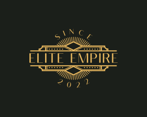 Stylish Luxury Art Deco logo design