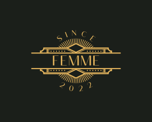 Stylish Luxury Art Deco logo design