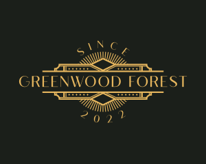 Stylish Luxury Art Deco logo design