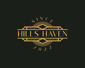 Stylish Luxury Art Deco logo design