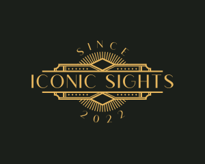 Stylish Luxury Art Deco logo design