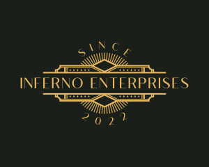 Stylish Luxury Art Deco logo design