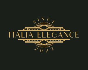 Stylish Luxury Art Deco logo design