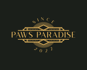 Stylish Luxury Art Deco logo design