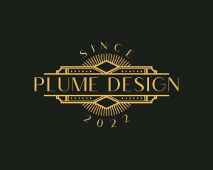 Stylish Luxury Art Deco logo design