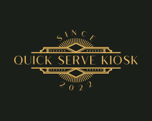 Stylish Luxury Art Deco logo design