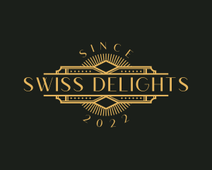 Stylish Luxury Art Deco logo design