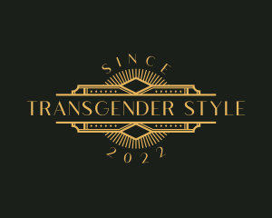 Stylish Luxury Art Deco logo design