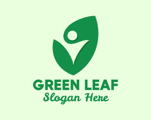 Green Leaf Environmentalist logo design