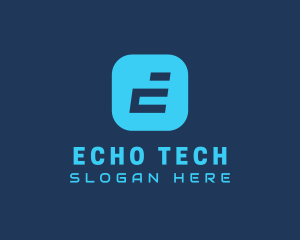 Tech Gaming Letter E logo design