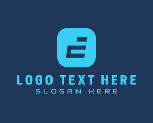 Program - Tech Gaming Letter E logo design