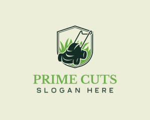 Lawn Mower Gardening logo design