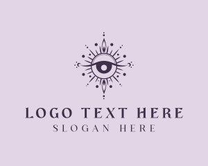 Holistic - Cosmic Fortune Teller Eye logo design