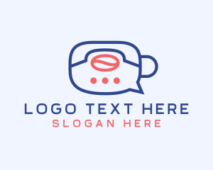 Hot Chocolate - Coffee Delivery Chat logo design