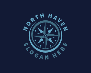 North - Tourism Compass Locator logo design