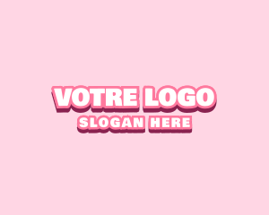 Relaxation - Pink Playful Fashion logo design